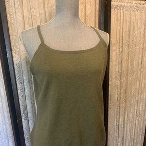 Lands end size L olive green sleeveless top